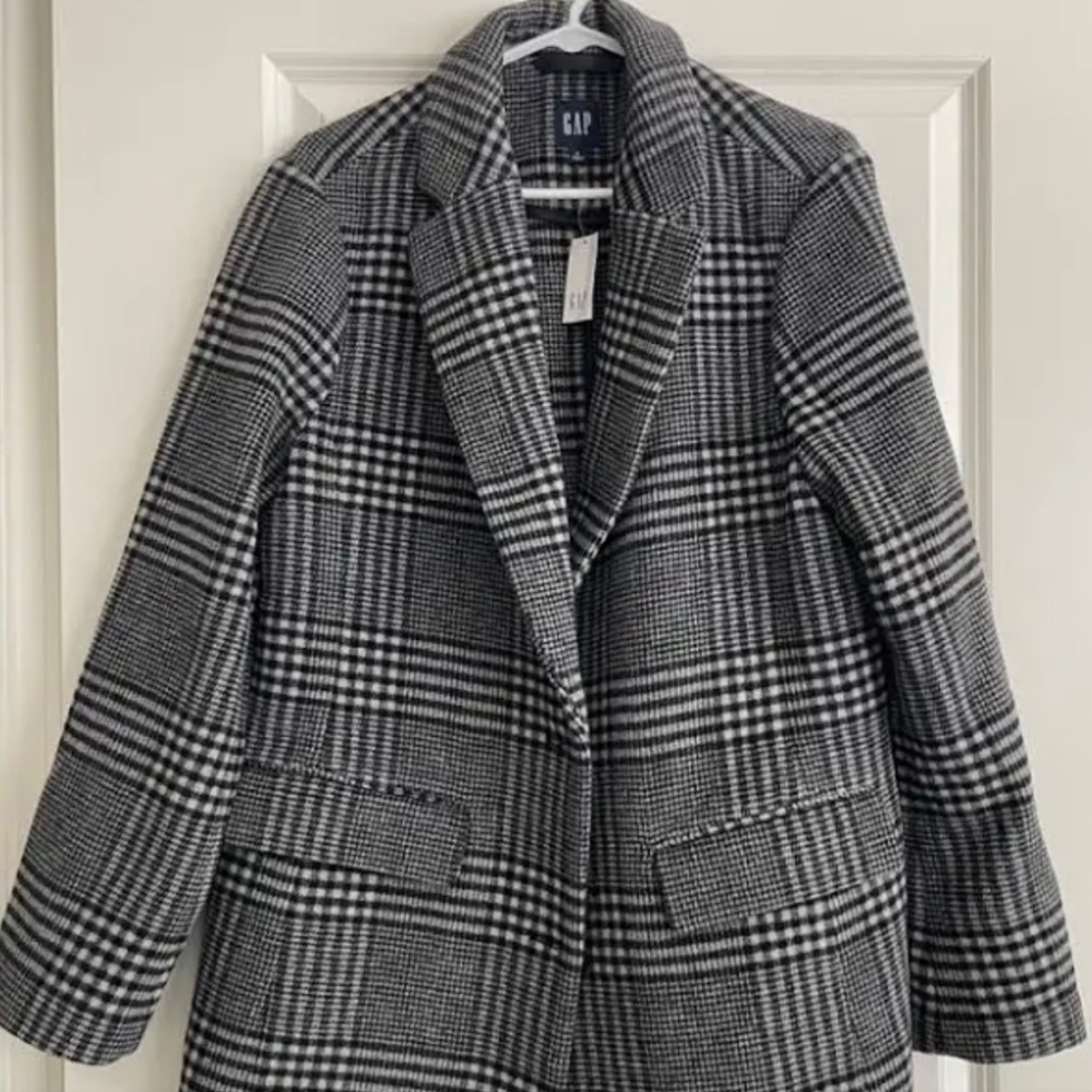 Gap Wool Blazer Plaid NEW with Tag